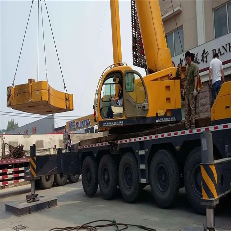 全椒县当地吊车出租|机器吊装|75吨|工厂搬迁服务